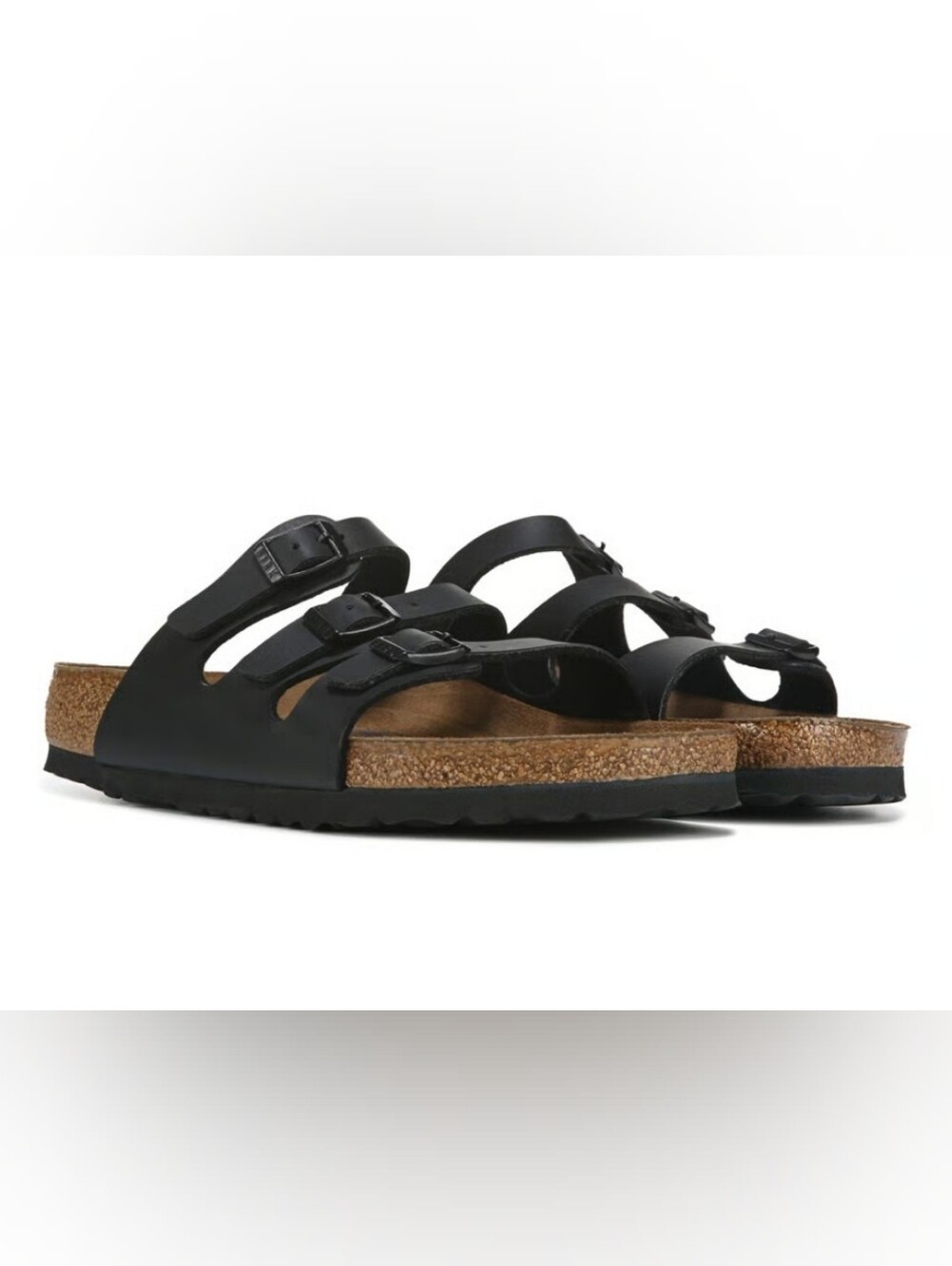 Womens BIRKENSTOCK Triple-Buckle Cork Footbed Sandals